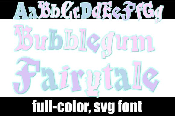 Bubblegum Fairytale: A Color Font That Whispers and Shouts