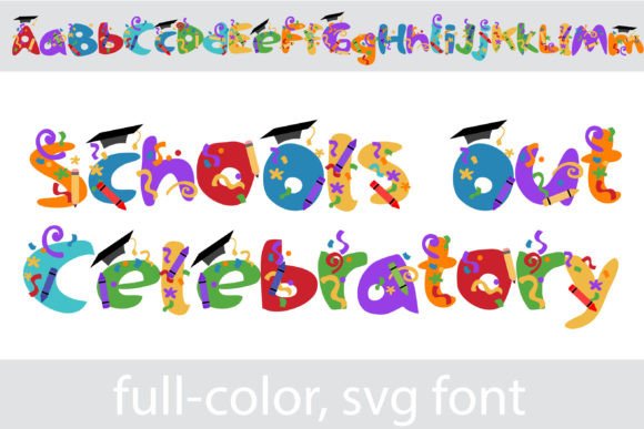 Celebrate the End of the School Year with This Creative Font