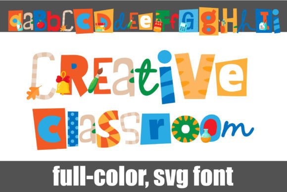 Creative Classroom: A Font That Brings School Supplies to Life