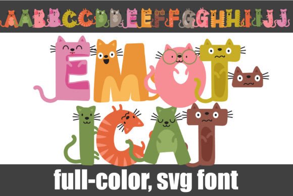 Emoticat: A Playful Sans Serif Font for Creative Projects