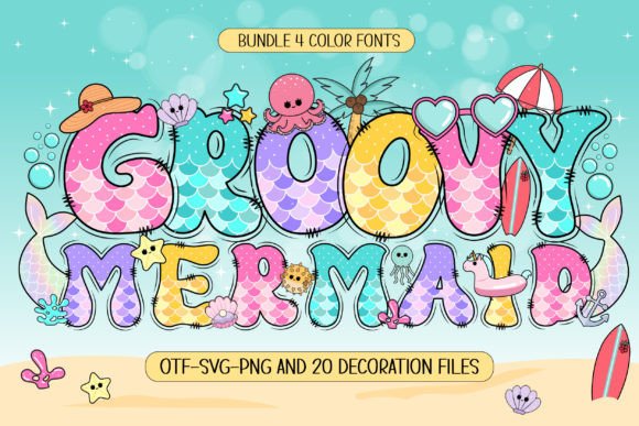 Exploring Groovy Mermaid: A Color Font for Whimsical Projects