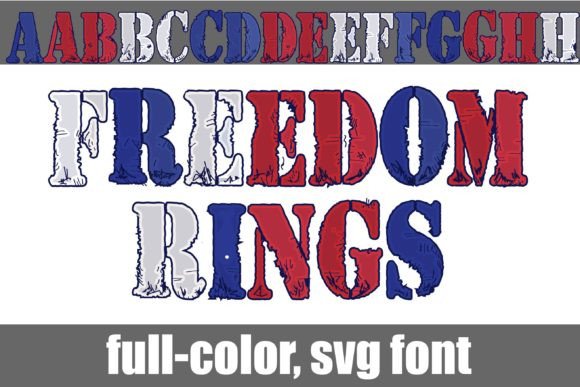 Freedom Rings: A Stencil Font for Bold, Patriotic Designs