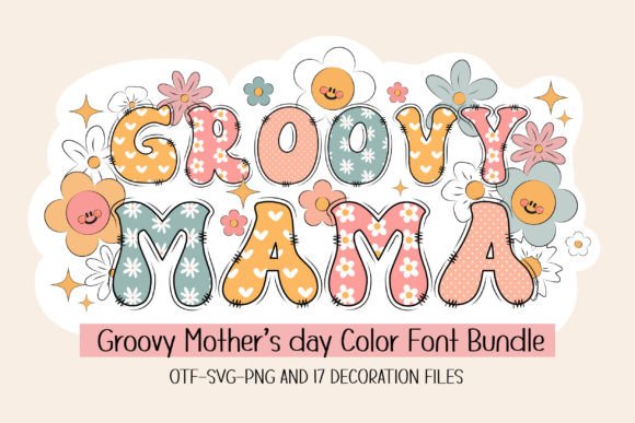 Groovy Mama: A Retro Floral Font for Modern Creators