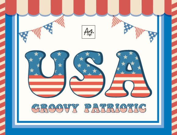 Groovy Patriotic: A Retro Font for Modern Celebrations