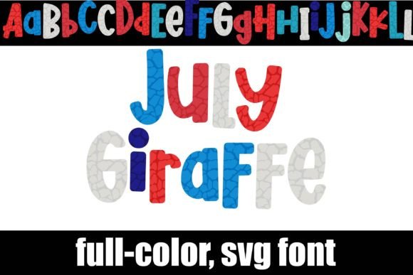 July Giraffe: A Bold Patriotic Display Font