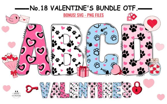 Love Valentine's Army Bundle: The Creative Font Collection