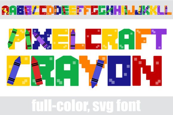 Pixelcraft Crayon: A Playful Color Font for Creative Projects