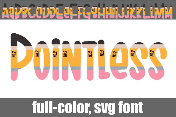 Pointless: The Vibrant SVG Font for Youthful, Modern Designs
