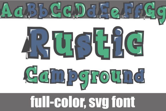 Rustic Campground: A Bold Serif Font for Outdoor Brands