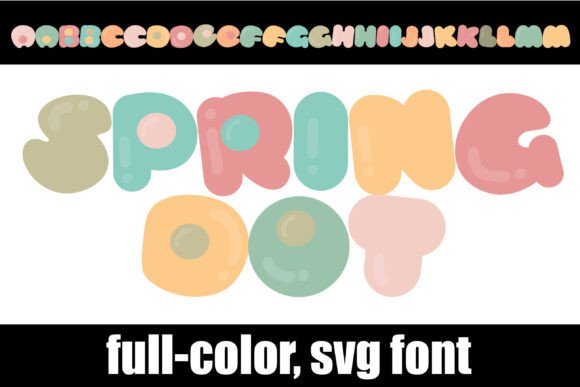 Spring Dot: The Sweet-Confection SVG Typeface