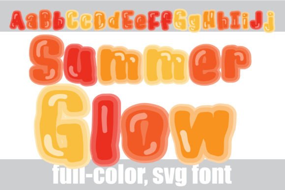 Summer Glow: A Creative Color Font for Vibrant Designs