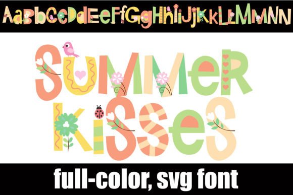 Summer Kisses: Your Go-To Font for Whimsical, Colorful Designs