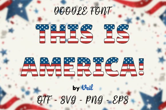 This is America: A Cool Color Font for Creative Projects